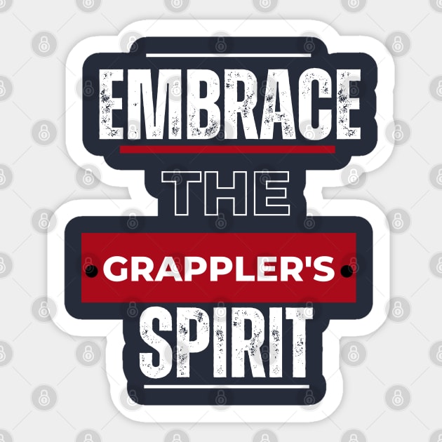 Baki Hanma Embrace the Grappler's spirit Sticker by Alex